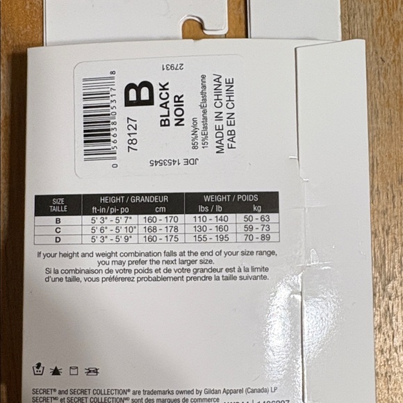 NWT 2 pairs of Secret Collection longline pantyhose - Picture 5 of 5